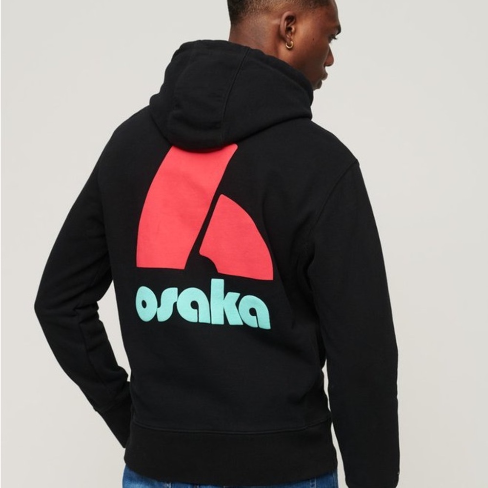 Code Osaka Logo Hoodie Superdry & Co. Size L - Picture 2 of 5